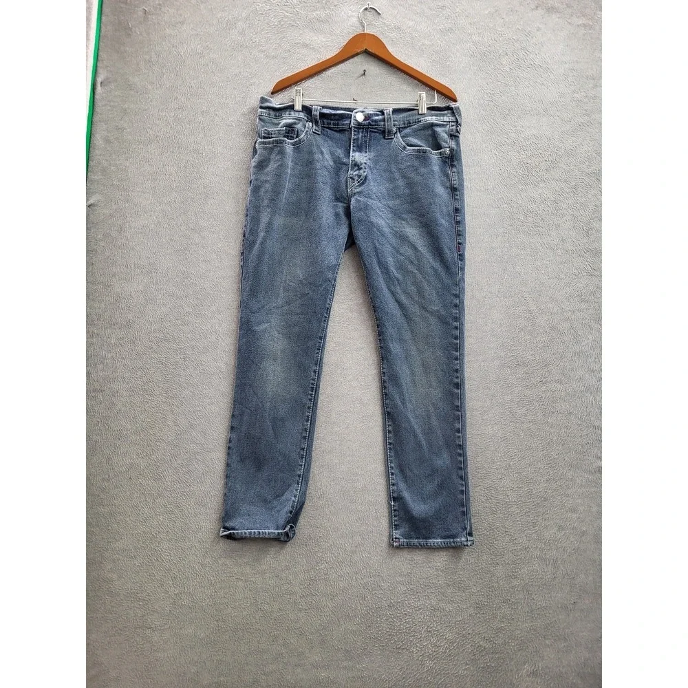 True Religion Men Jeans 36 Blue Denim Rocco Relaxed Skinny 29